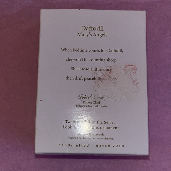 Hallmark Keepsake Mary’s Angels “Daffodil” Christmas Ornament - Picture 6 of 6
